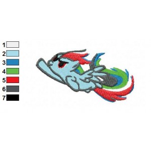 Super Rainbow Dash Embroidery Design